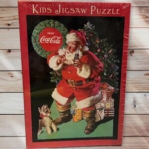 Coca-Cola Santa Jigsaw Puzzle Hallmark Enjoy 60 Piece Large Piece SEALED !